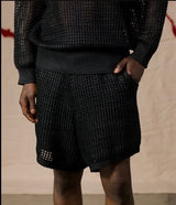 Premium Streetwear - Grid Knit Shorts - Size: XS/S