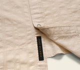 Howler Bros Men's H Bar B Snap Shirt, Eyelet Stripe/Off White, Lightweight Pearl Snap Short Sleeve Western Shirt