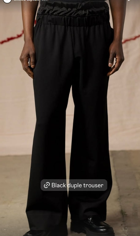 Premium Streetwear - Flash Waisted Trouser Black