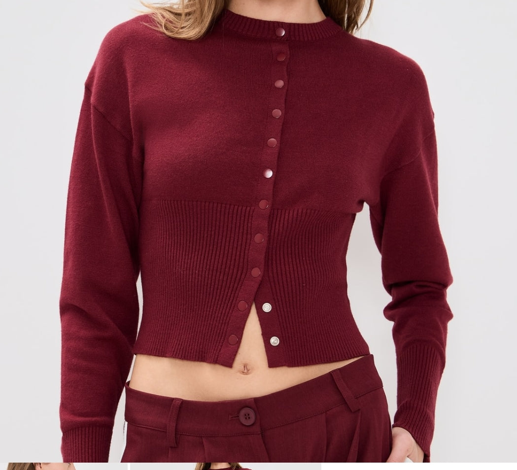 Lioness Head In The Clouds Cardigan Rumba Red M