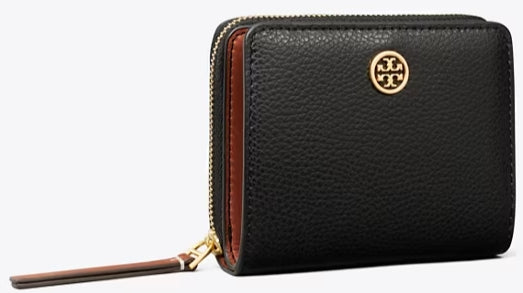 Tory Burch ROBINSON PEBBLED BI-FOLD WALLET