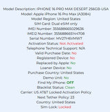 Apple iPhone 16 Pro Max Desert Titanium 256GB Carrier Locked: AT&T