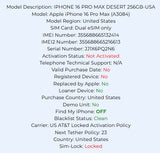 Apple iPhone 16 Pro Max Natural Titanium 256GB Carrier Locked: Verizon