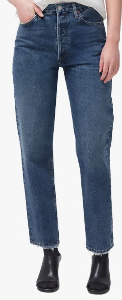 '90s Pinch High Waist Straight Leg Organic Cotton Baggy Jeans Size 23