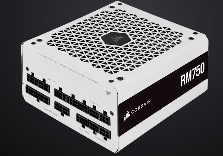 Corsair RM White Series™ RM750 — 750 Watt 80 PLUS Gold Fully Modular ATX PSU (Refurbished)