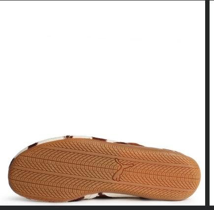 Puma SPEEDCAT BALLET COW PRINT Women – Chocolate Brown-warm White- Size:9
