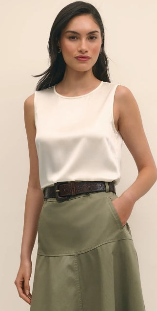 Sleeveless Shell in Washable Silk Size 4