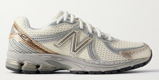 NEW BALANCE 860v2 Ceres rubber and leather-trimmed mesh sneakers 9M/10.5W