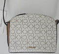 Calvin Klein CK Logo Small Crossbody Bag - Vanilla Brown, Gold-Tone Hardware - New