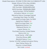 Apple Iphone 13 Pro Max Gold 256GB Carrier Locked: AT&T