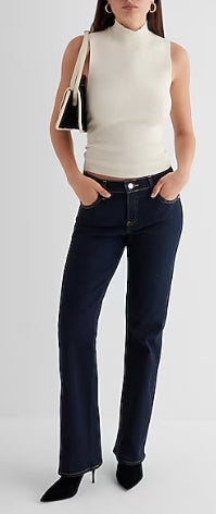 Express Mid Rise Rinse Bootcut Jeans 6R