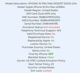 Apple iPhone 16 Pro Max Desert Titanium 512GB Carrier Locked: AT&T