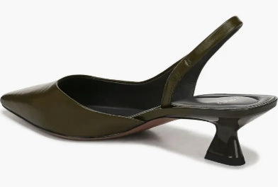Women's Devin Kitten Heel Slingback Pump by Franco Sarto - Green - 8M