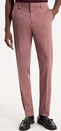 Extra Slim Dusty Pink Stretch Cotton-Blend Suit Pant 36x30