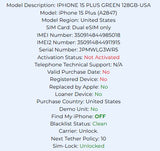 Apple Iphone 15 Plus Green 128GB Carrier Locked: Unlocked