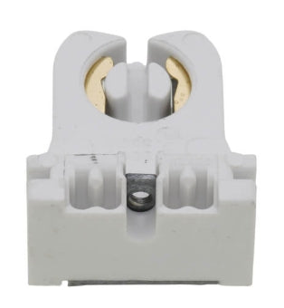 Leviton Fluorescent Lamp holder, Medium Base, Captive Nut Screws Packed Bulk, Low Profile - White - 13353-N