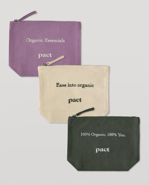 Pact Going Places Travel Pouch 3-Pack