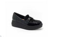 Clarks Collection Leather or Patent Loafers -Zylah Bella- Women's 10 Wide