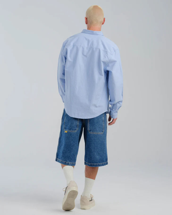 JNCO 179 Pipes Shorts Dark Stone 14" Inseam Size 34