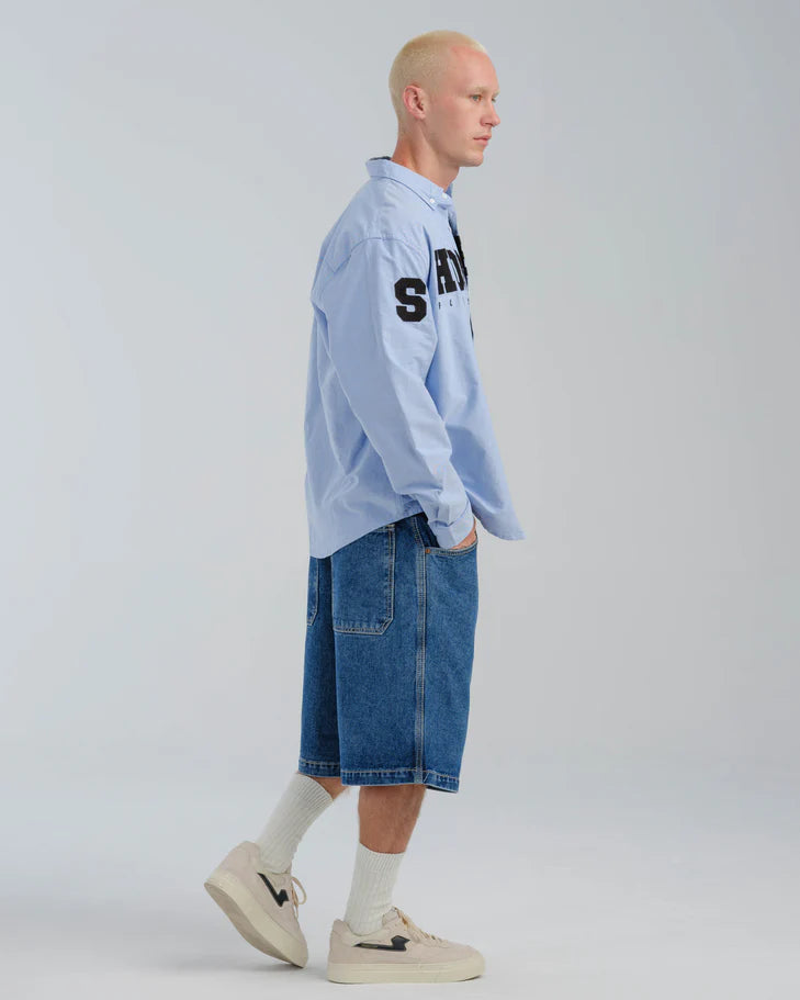 JNCO 179 Pipes Shorts Dark Stone 14" Inseam Size 34