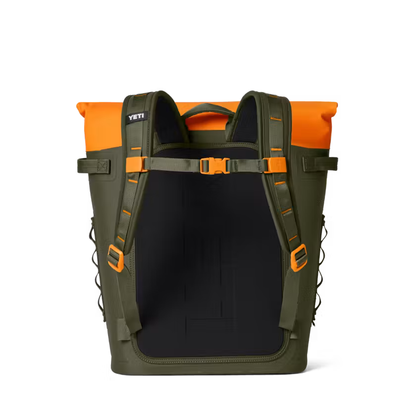 YETI Hopper M20 Backpack Soft Cooler in Olive/King Crab Orange NIB/Sealed