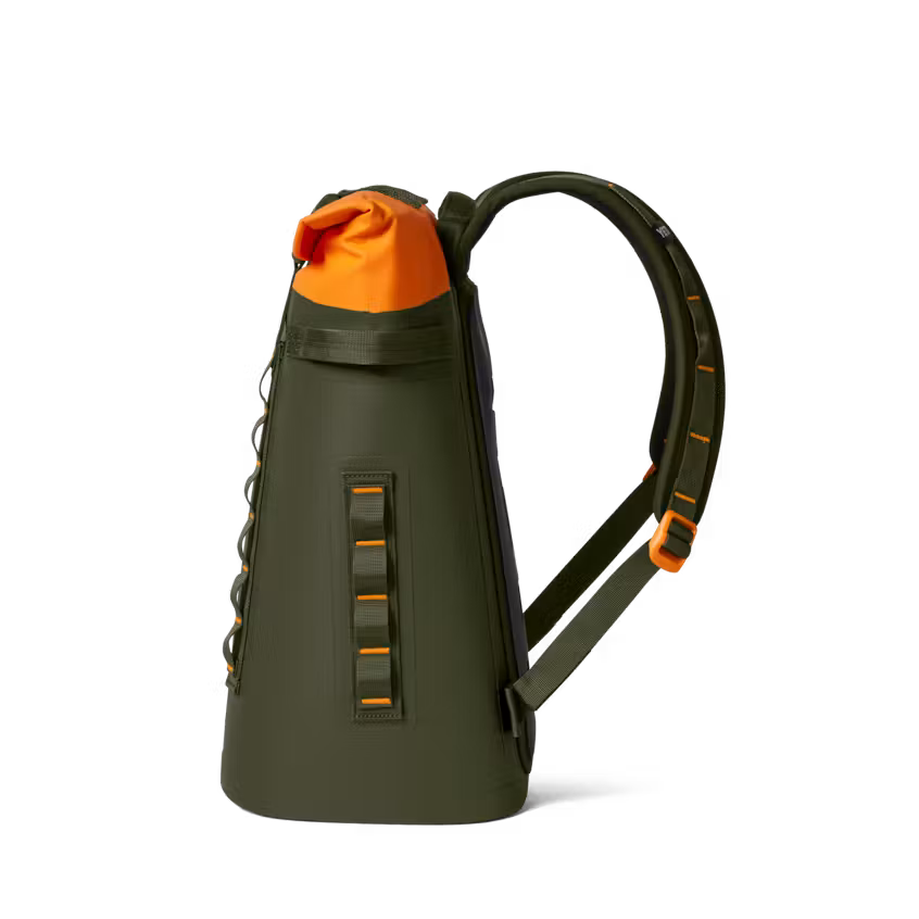 YETI Hopper M20 Backpack Soft Cooler in Olive/King Crab Orange NIB/Sealed
