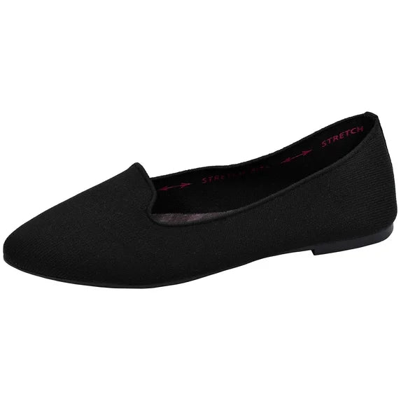 Skechers Women's Cleo Sherlock Engineered Knit Loafers - Black - Size 7.5