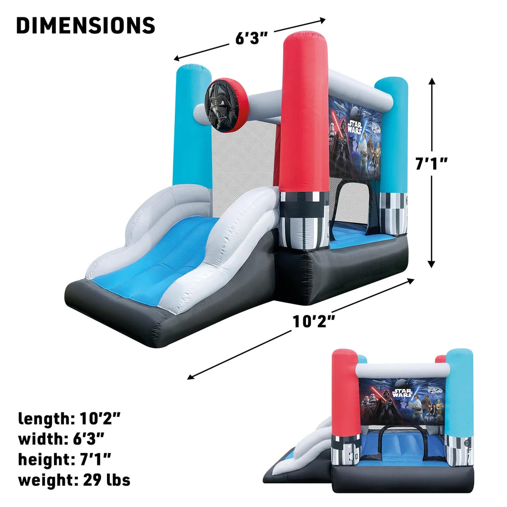FUNORMOUS Star Wars Bounce House and Slide Inflatable