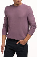 Stitch Note Long-Sleeve Bamboo Crew- Men's Violet XL