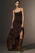 By Anthropologie Scrunched Suede Boots-Chocolate Size: EU 38/US 7-7.5