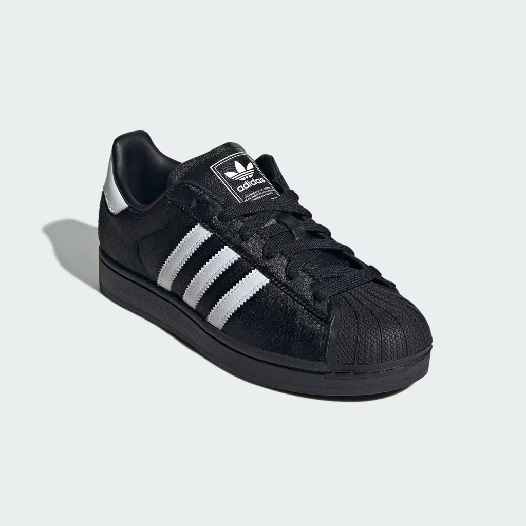 adidas Women's Superstar II in Core Black/Cloud White/Core Black - 6.5