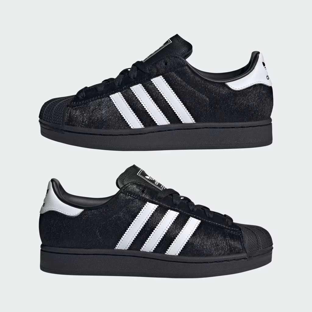 adidas Women's Superstar II in Core Black/Cloud White/Core Black - 6.5