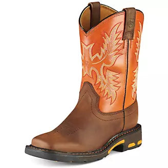 Ariat 10.5(med.)  Kids Workhog Square Toe Boots