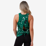 Philadelphia Eagles Kelly Green Paint Splatter Tie-Breaker Sleeveless Top - Size: Small