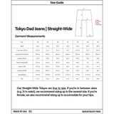 Tokyo Dad Jeans | Straight-Wide Leg by Pool House New York - Natural - Size 28 Short