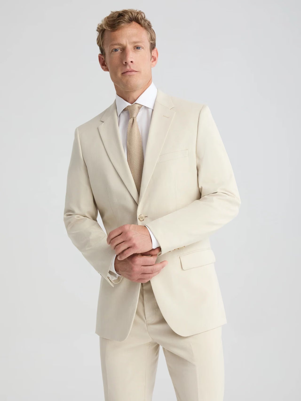 SuitShop Men's Tan Suit Jacket (38-Regular)