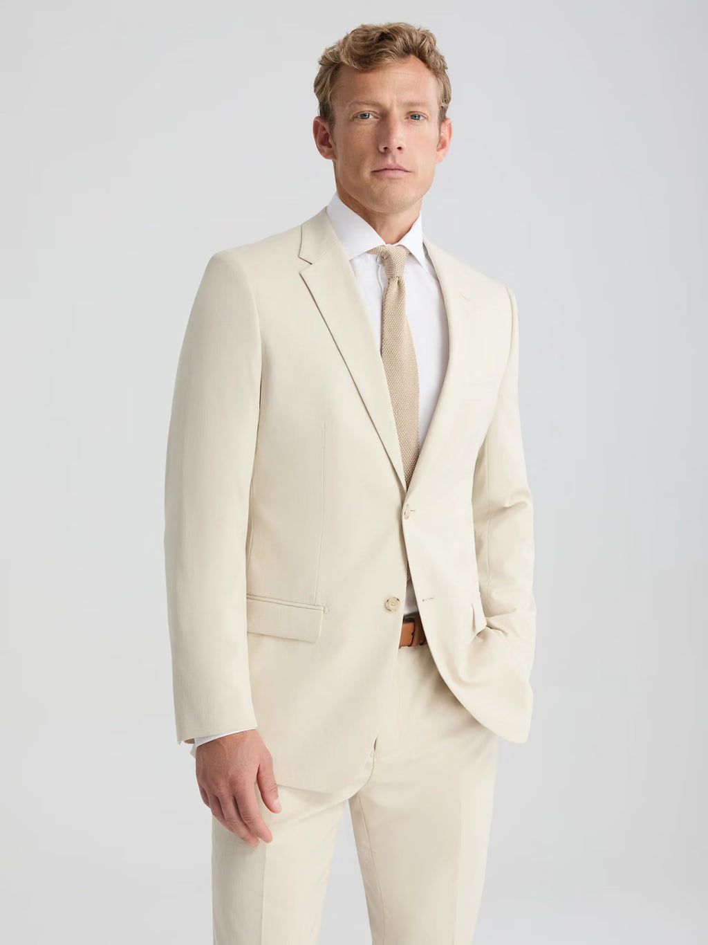 SuitShop Men's Tan Suit Jacket (38-Regular)