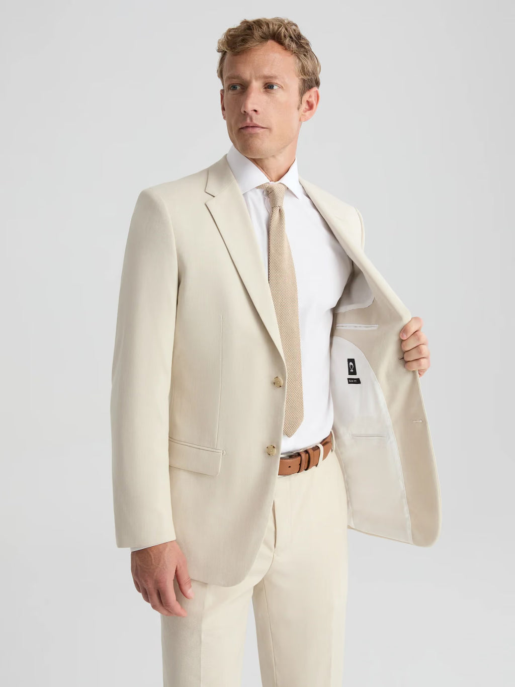 SuitShop Men's Tan Suit Jacket (38-Regular)