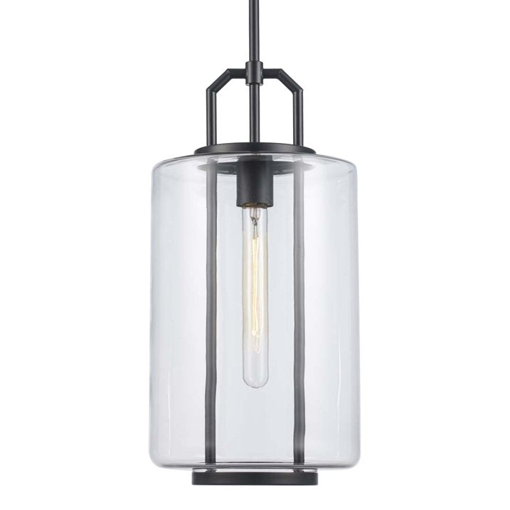 Trans Globe Lighting Regalia 9" Wide Mini Pendant - Black - PND-2235