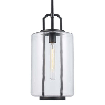Trans Globe Lighting Regalia 9" Wide Mini Pendant - Black - PND-2235