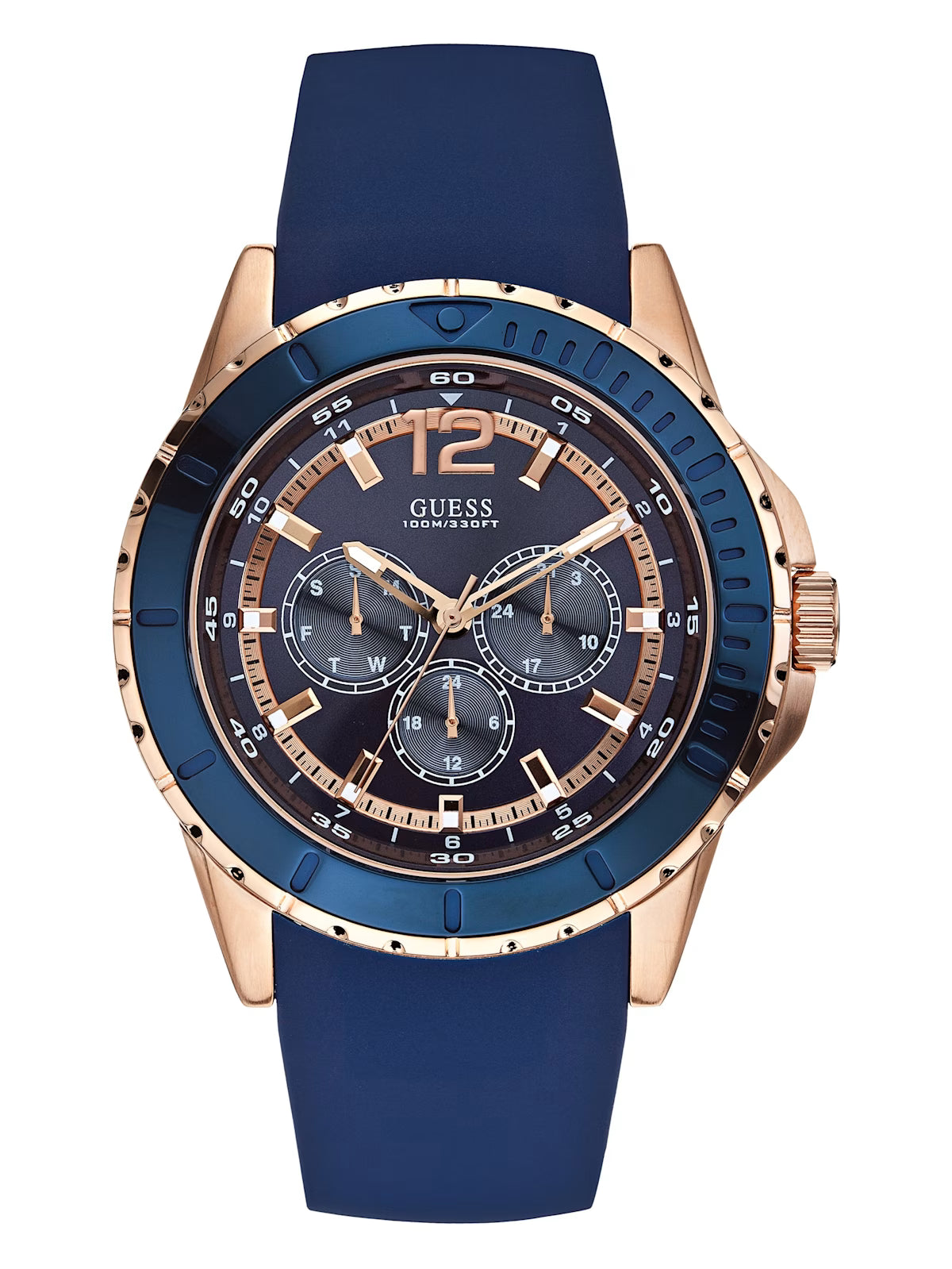 GUESS Factory Blue-Tone Sport Watch