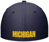 U of M Wolverines Nike Jordan Rise on Field Men's Hat - Navy - L/XL