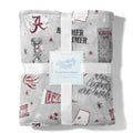 GRACEFULLY MADE ART - University of Alabama Flannel Fleece Blanket - 50 x 60 in