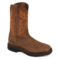 Rhino Premium Square Toe Western Work Boot in Bark, Men's 7.5