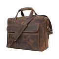 SAM'S BUFFALO 16" Crazy Horse Handmade Buffalo Leather Briefcase