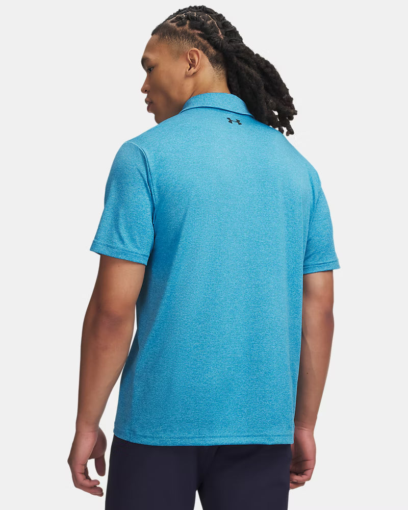 * Under Armour Men's UA Playoff Polo Heather Ether Blue - XL