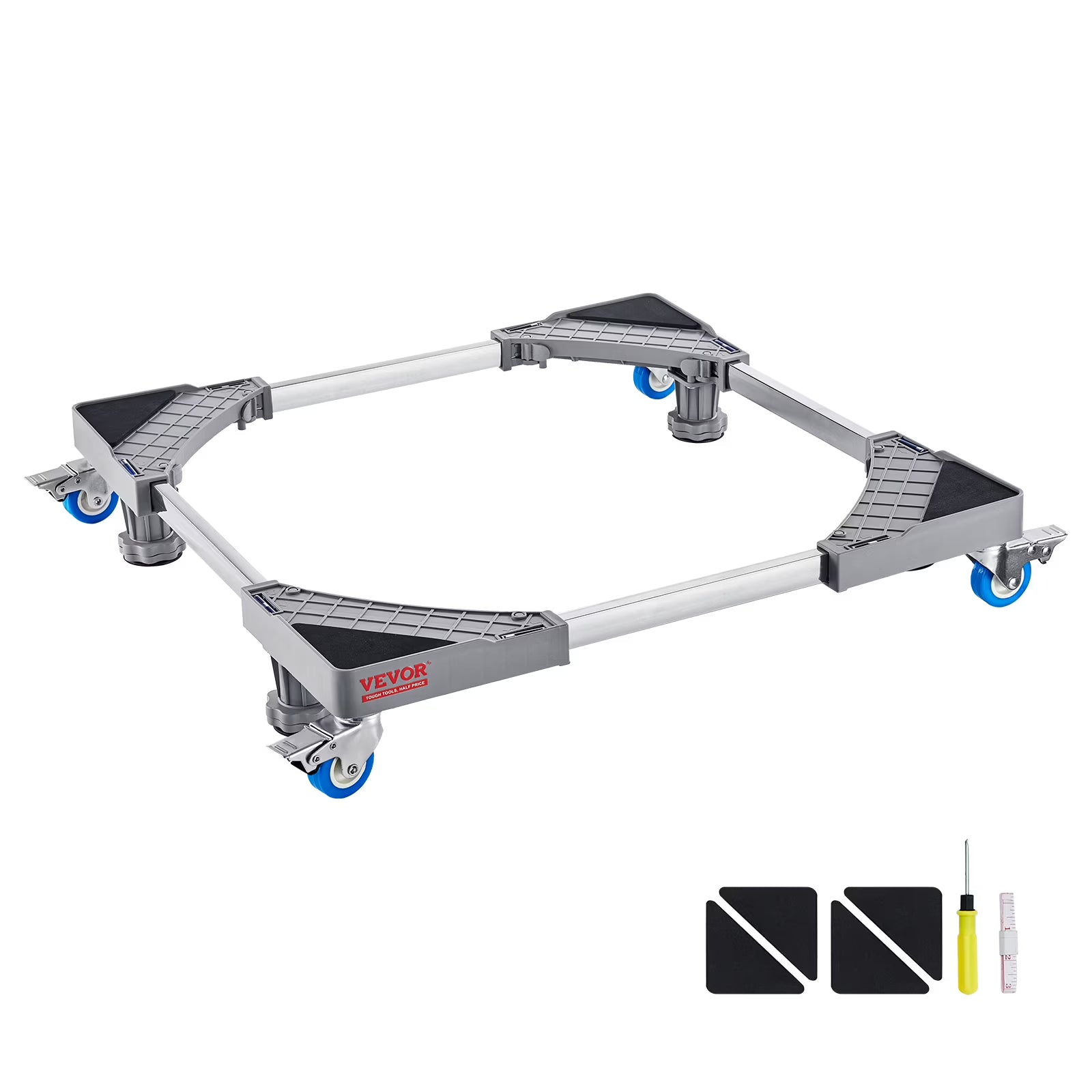VEVOR Mini Fridge Stand, 400 lbs Load, 4 Strong Feet, 4 Locking Swivel Wheels
