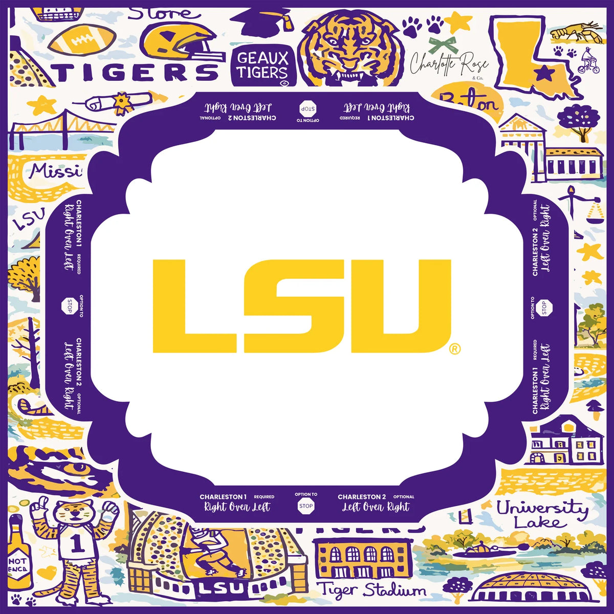 LSU® - Louisiana State University® Mahjong Mat