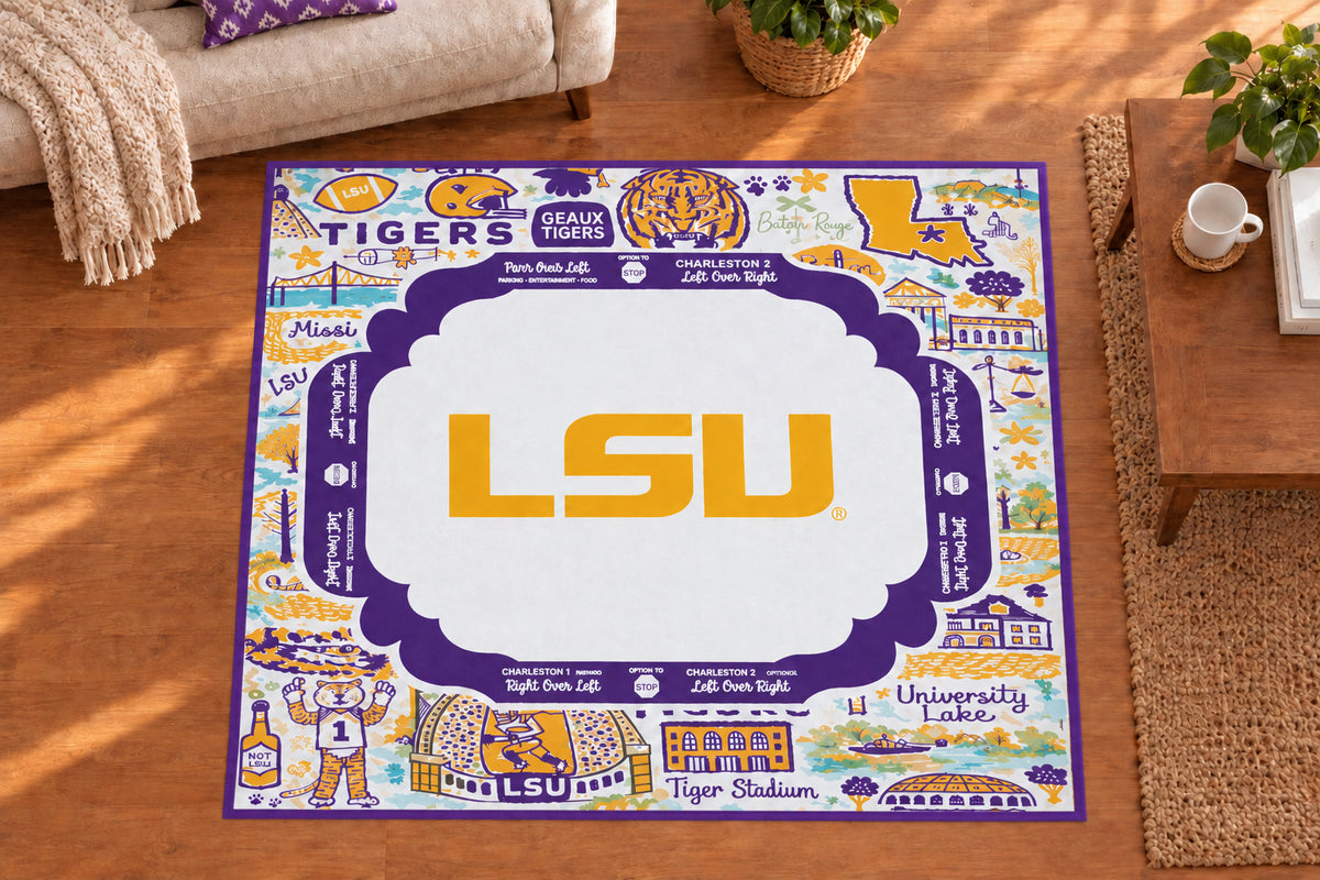 LSU® - Louisiana State University® Mahjong Mat