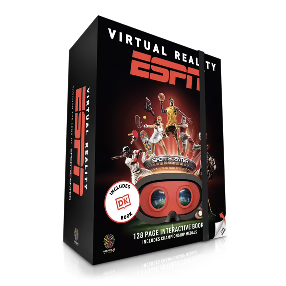 Virtual Reality ESPN! with DK Book by Abacus Brands | VR Goggles Included | Ages 8+
